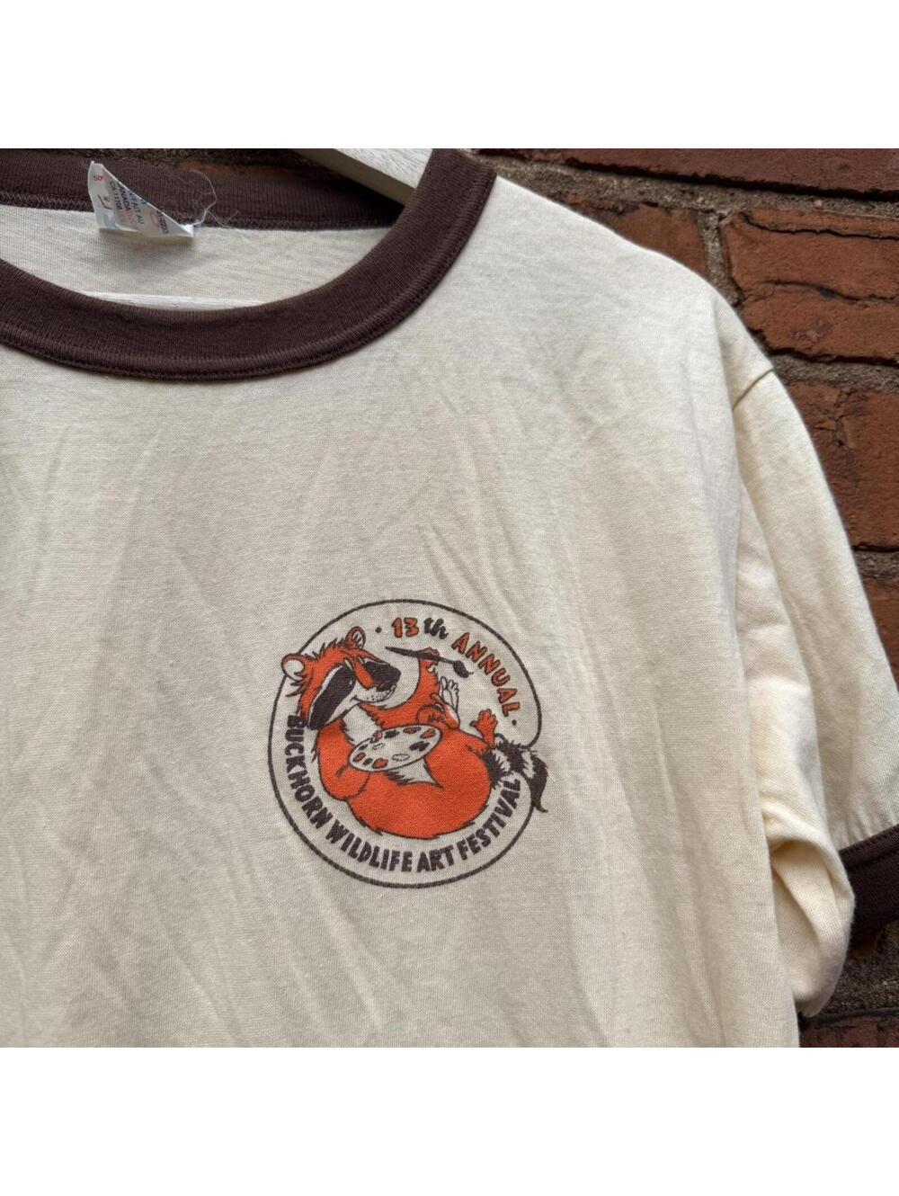 Vintage 13th Blackhorn wildlife art festival raccoon tshirt